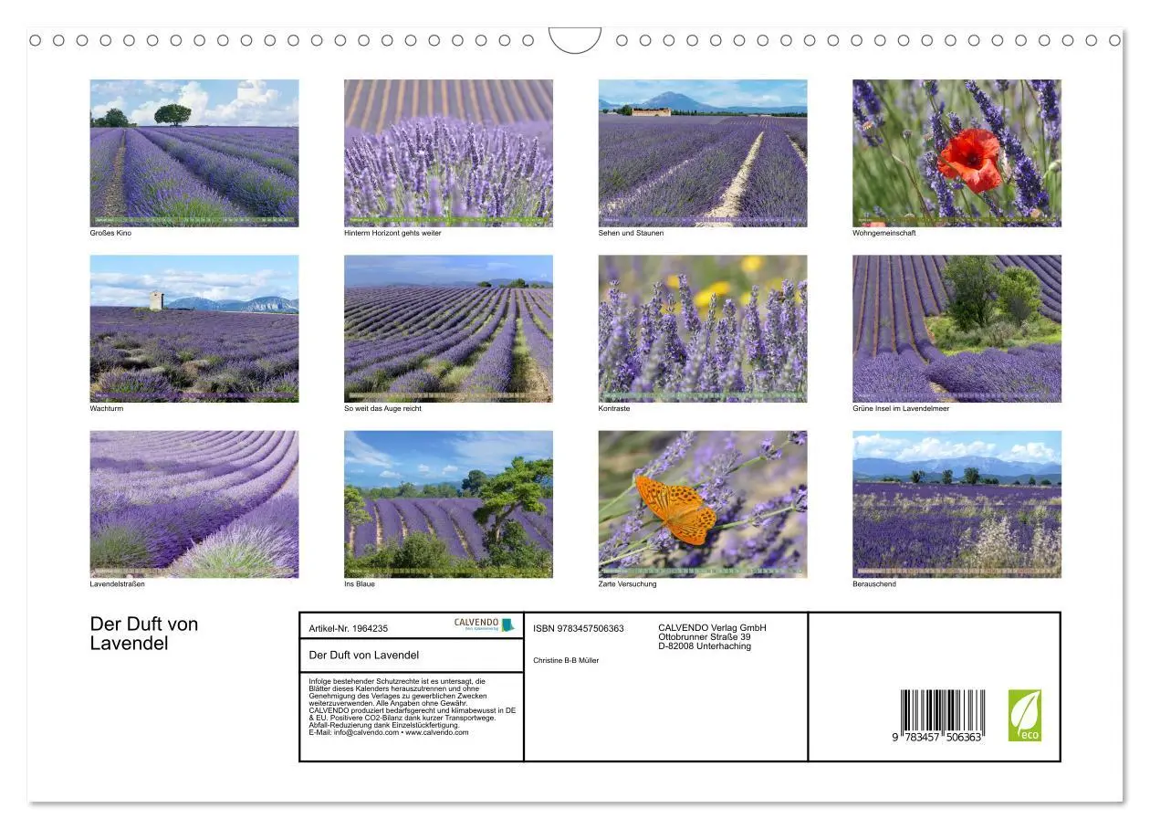 Bild: 9783457506363 | Der Duft von Lavendel (Wandkalender 2026 DIN A3 quer), CALVENDO...