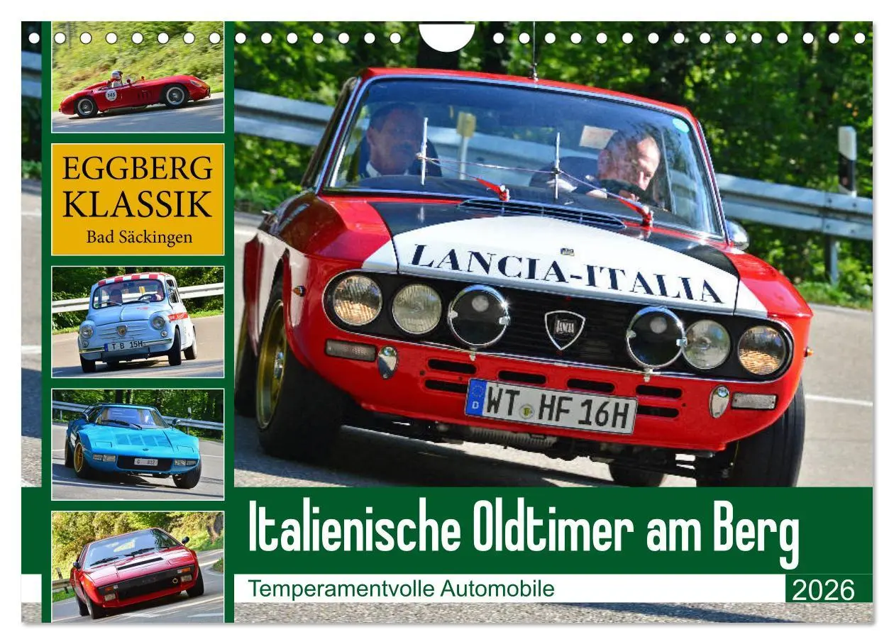 Cover: 9783457816363 | Italienische Oldtimer am Berg (Wandkalender 2026 DIN A4 quer),...