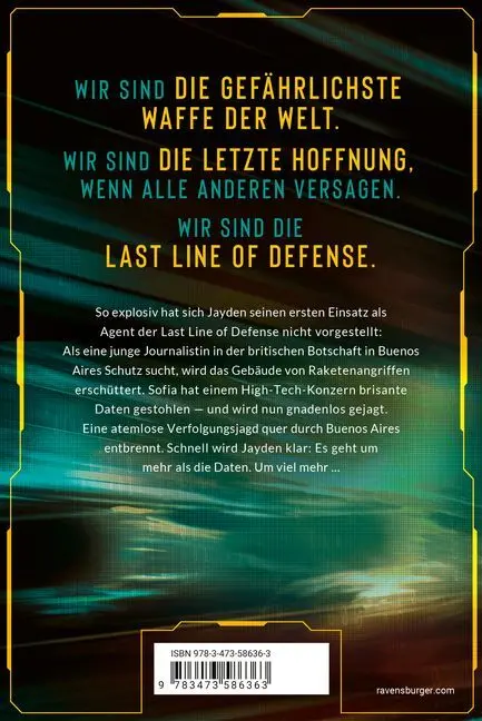 Rückseite: 9783473586363 | Last Line of Defense, Band 1 - Der Angriff | Andreas Gruber | Buch