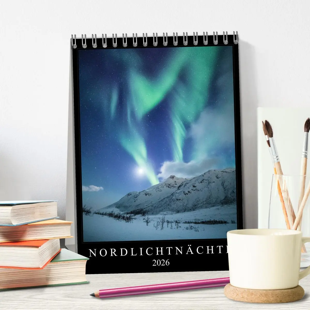 Bild: 9783516386363 | Nordlichtnächte (Tischkalender 2026 DIN A5 hoch), CALVENDO...