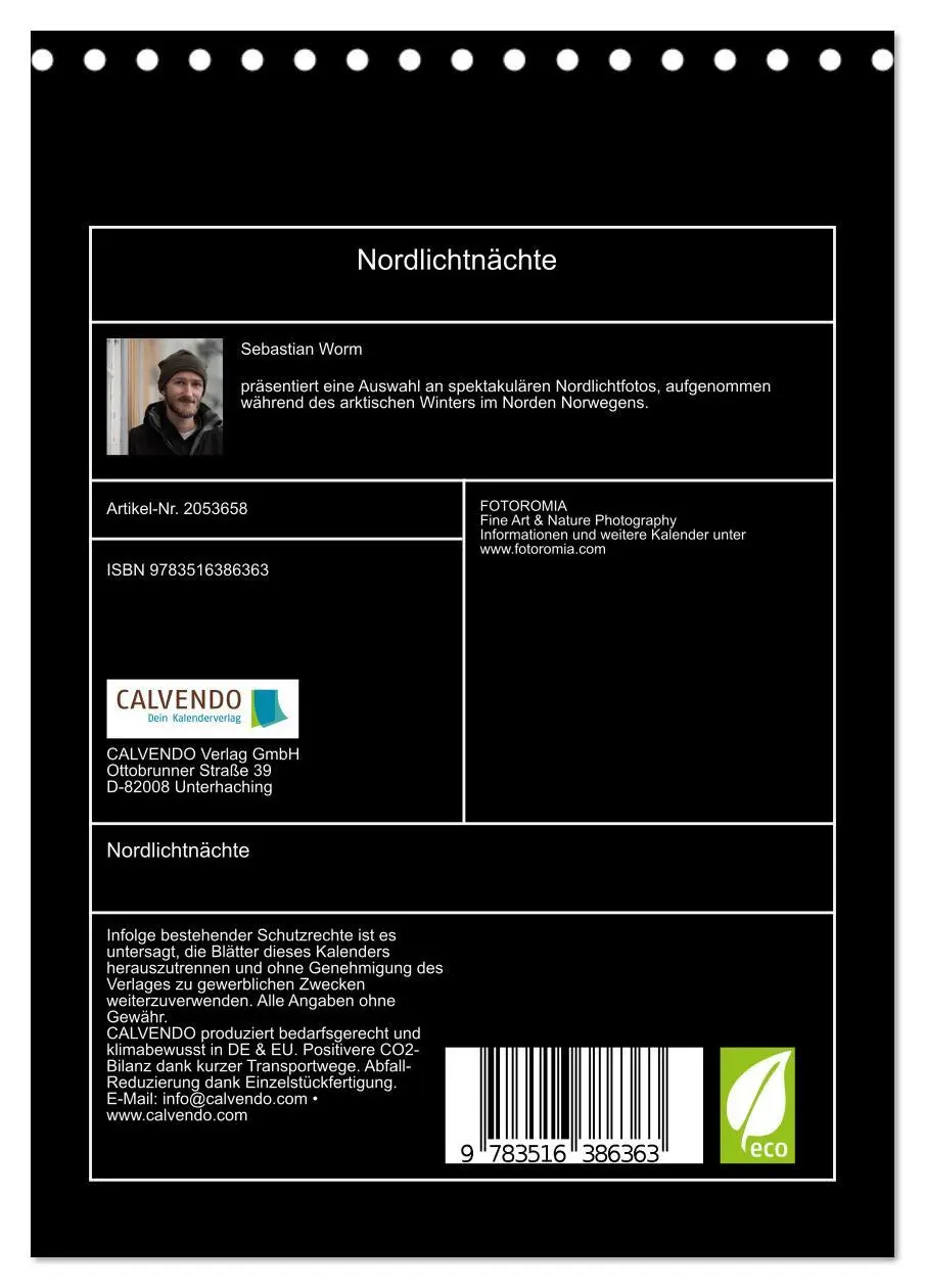 Bild: 9783516386363 | Nordlichtnächte (Tischkalender 2026 DIN A5 hoch), CALVENDO...