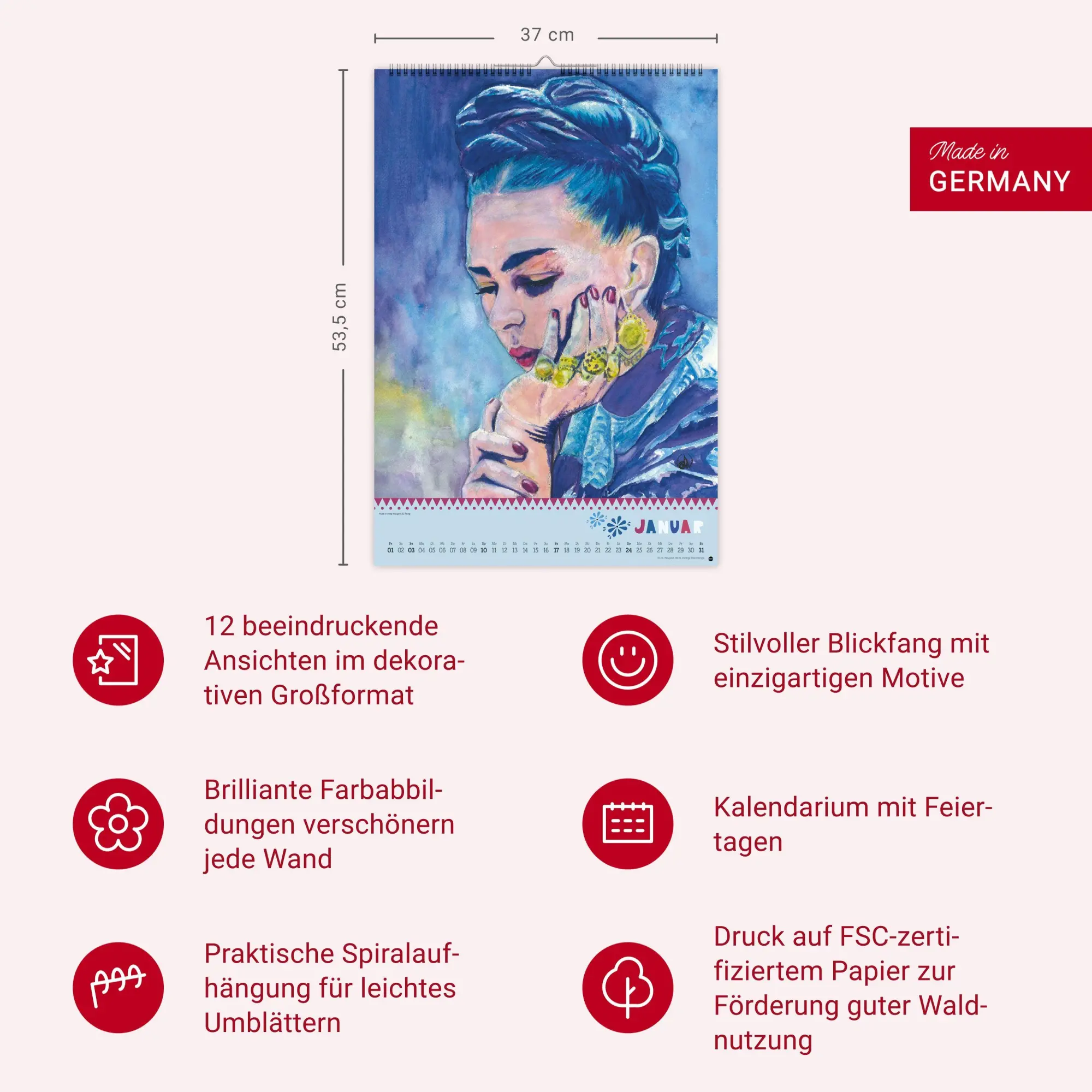 Bild: 9783756416363 | Frida Posterkalender 2027 | Heye | Kalender | Spiralbindung | 14 S.