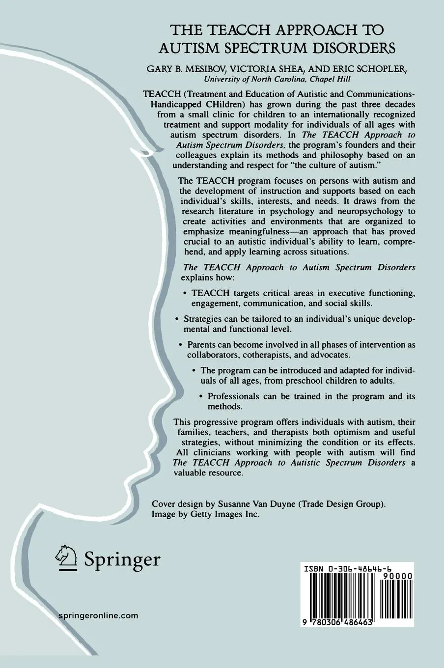 Rückseite: 9780306486463 | The TEACCH Approach to Autism Spectrum Disorders | Mesibov (u. a.) | x
