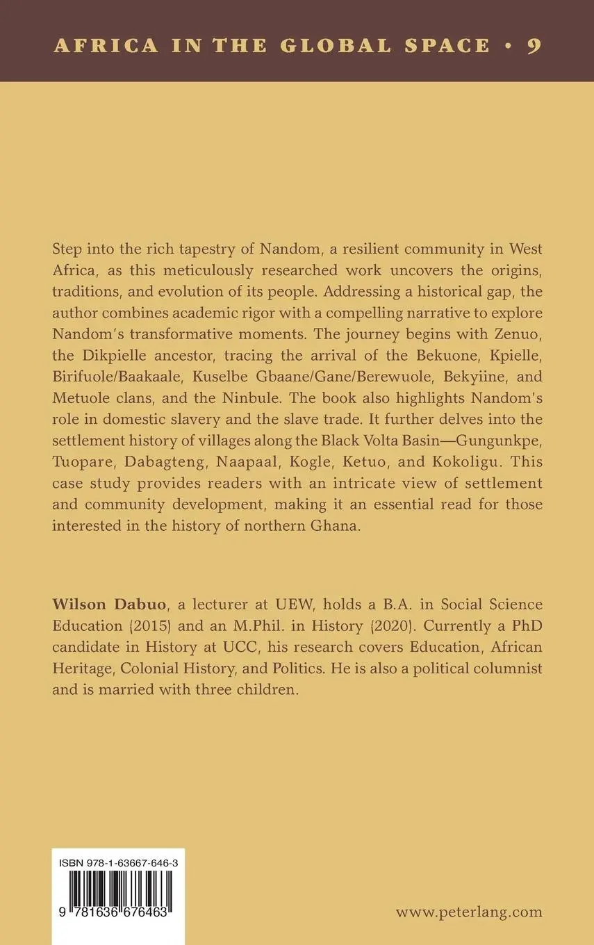 Rückseite: 9781636676463 | A HISTORY OF THE PEOPLE OF NANDOM, 1660-1955 | Wilson Dabuo | Buch