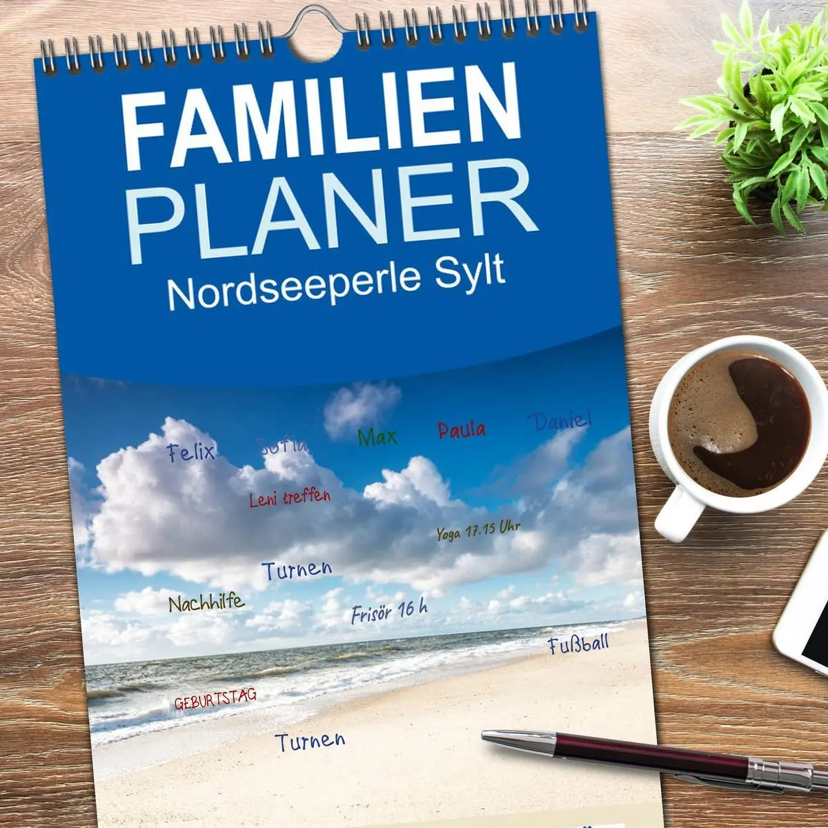 Bild: 9783516516463 | Familienplaner 2026 - Nordseeperle Sylt mit 5 Spalten...