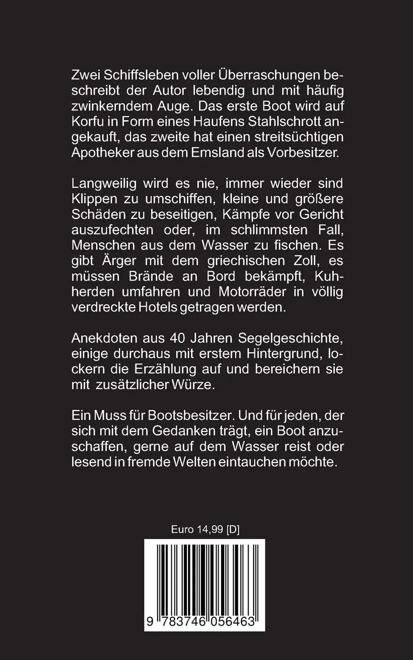 Rückseite: 9783746056463 | Ich komm hier um vor Angst | Zwei Boote - Ein Leben | Peter Thiemt