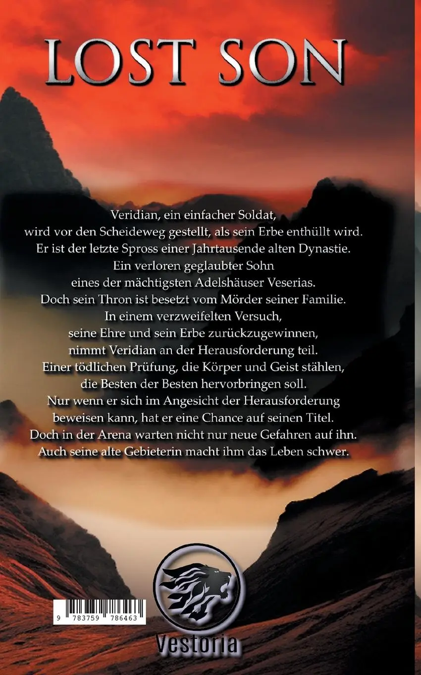 Rückseite: 9783759786463 | Lost Son | High Fantasy Roman | Corvus Vesta | Taschenbuch | Lost Son