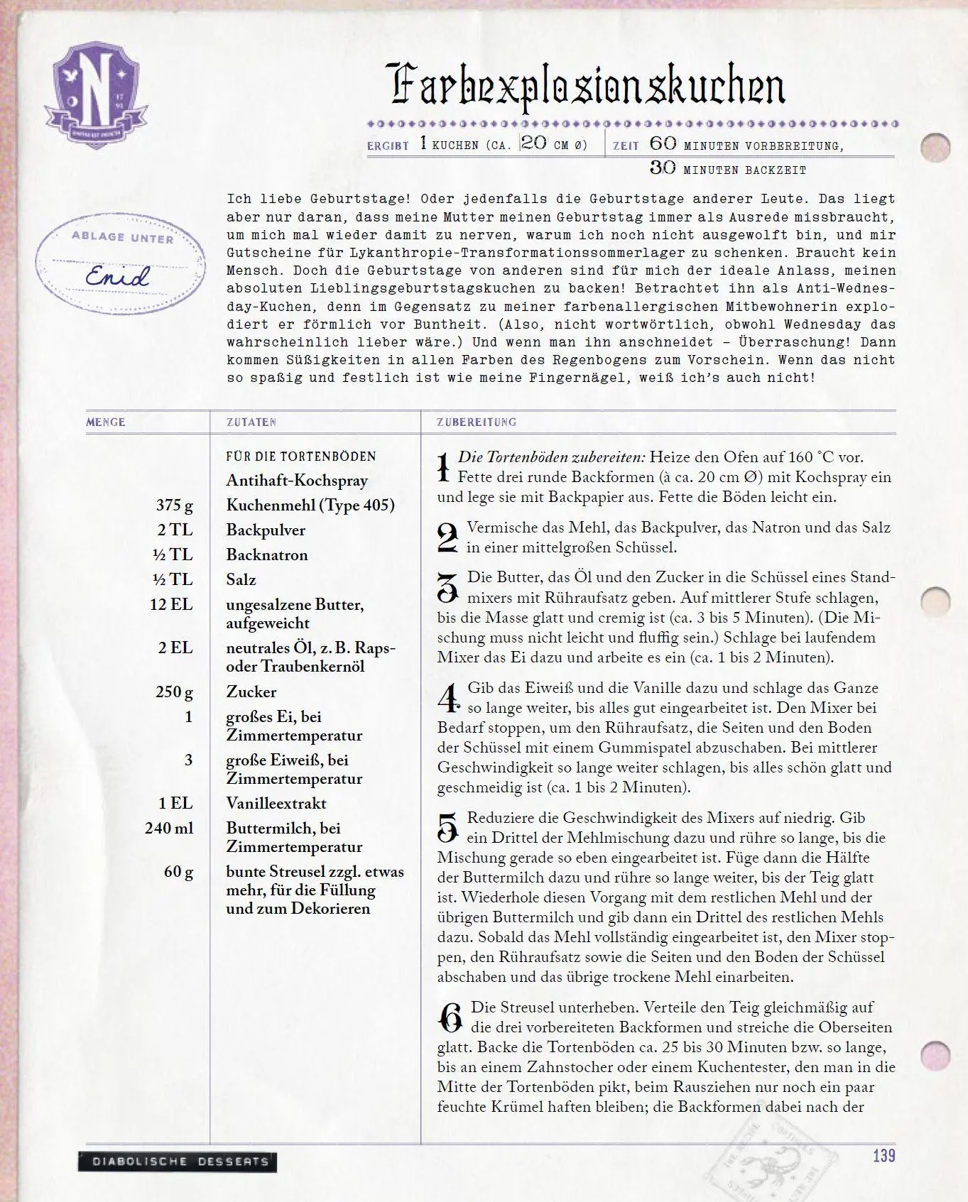 Bild: 9783833246463 | Das offizielle Wednesday-Kochbuch | Mari Mancusi (u. a.) | Buch | 2025