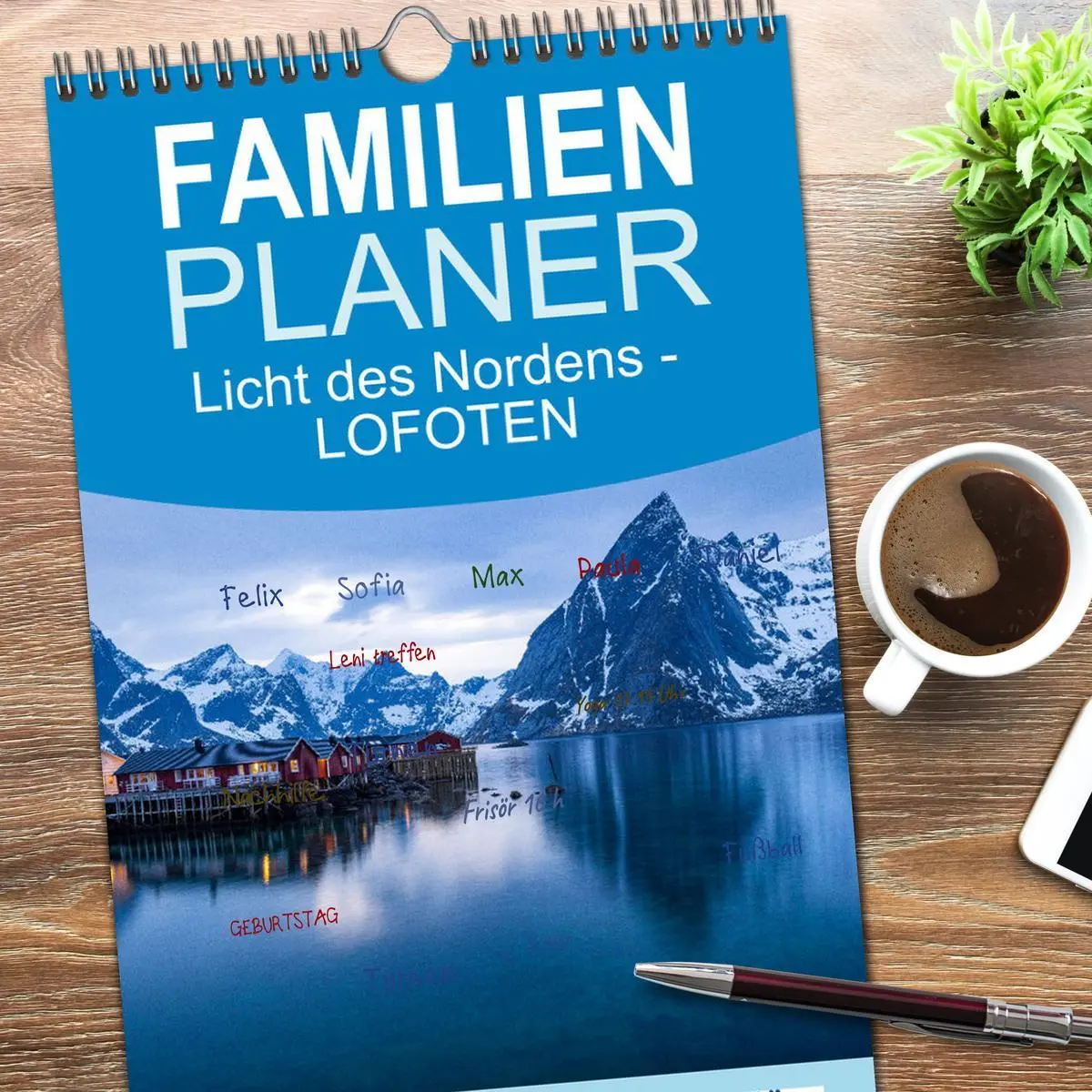 Bild: 9783516506563 | Familienplaner 2026 - Licht des Nordens - LOFOTEN mit 5 Spalten...