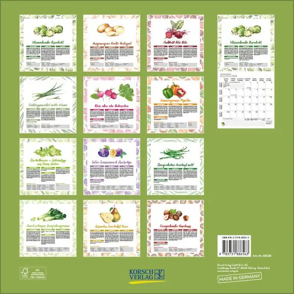 Bild: 9783731886563 | Saisonal genießen 2026 | Verlag Korsch | Kalender | 13 S. | Deutsch