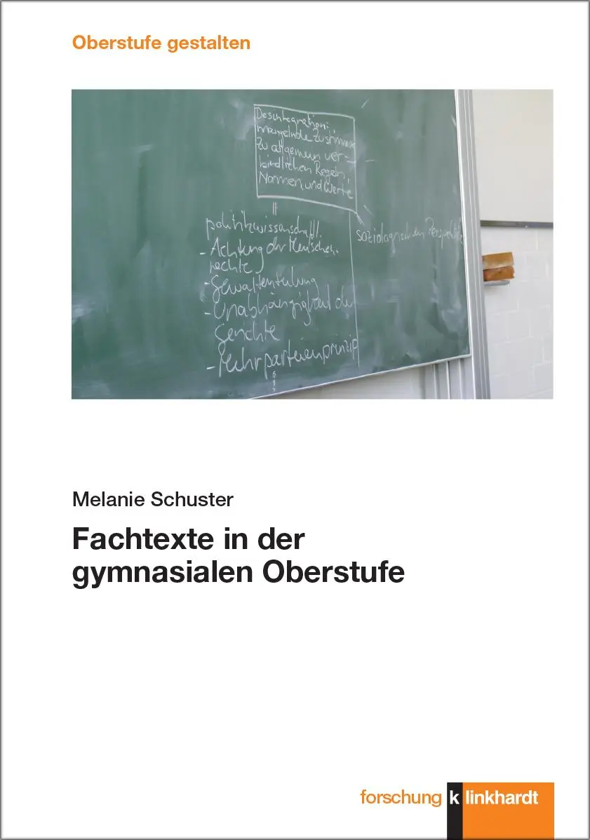 Cover: 9783781526563 | Fachtexte in der gymnasialen Oberstufe | Melanie Schuster | Buch