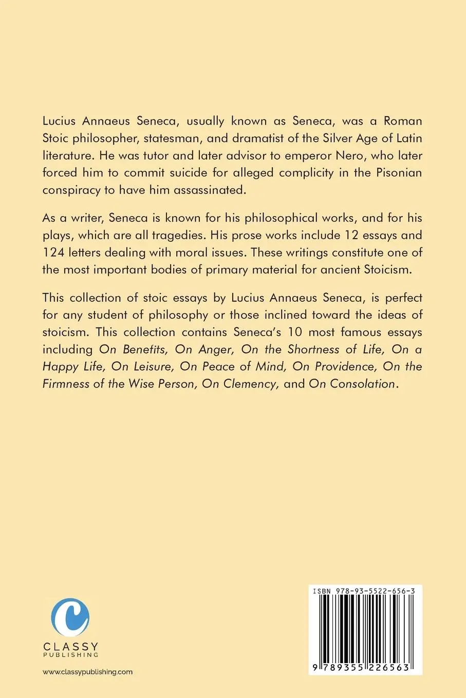 Rückseite: 9789355226563 | Lucius Annaeus Seneca Stoicism Collection | Lucius Annaeus Seneca