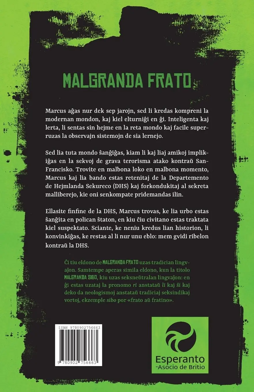 Rückseite: 9780902756663 | Malgranda frato | Cory Doctorow | Taschenbuch | Esperanto | 2023