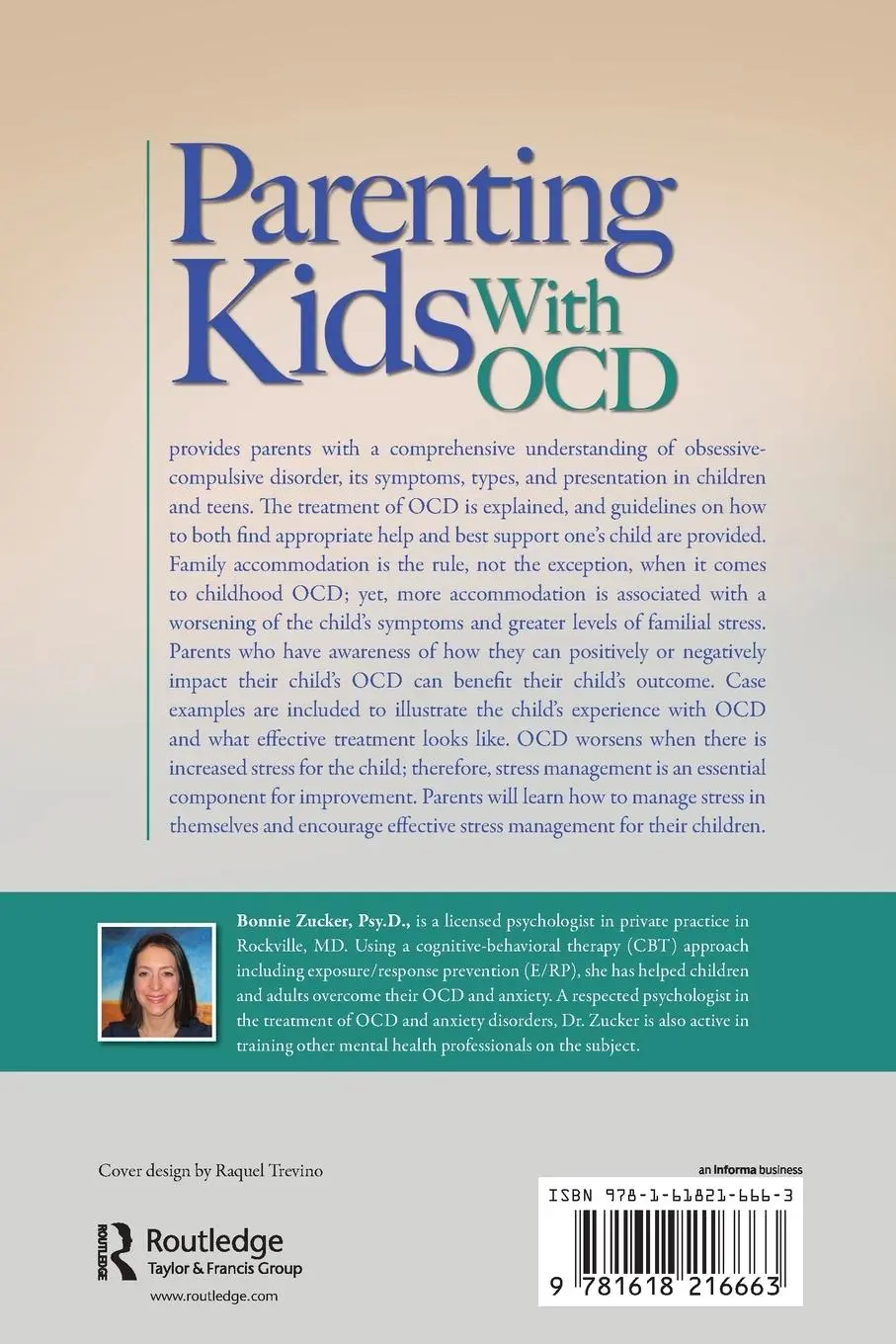 Rückseite: 9781618216663 | Parenting Kids With OCD | Bonnie Zucker | Taschenbuch | Englisch