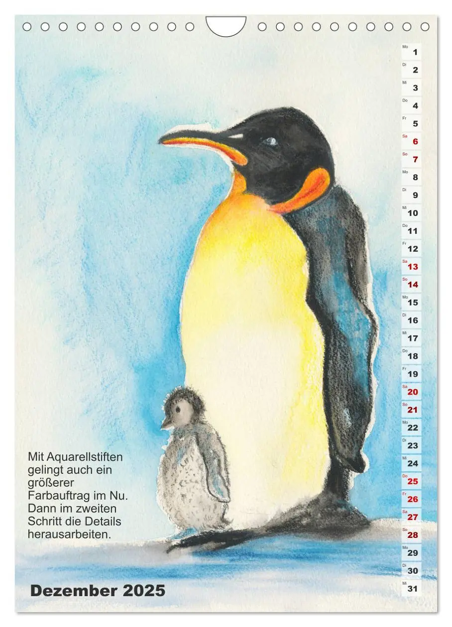 Bild: 9783435936663 | Mal mal mit Stiften (Wandkalender 2025 DIN A4 hoch), CALVENDO...