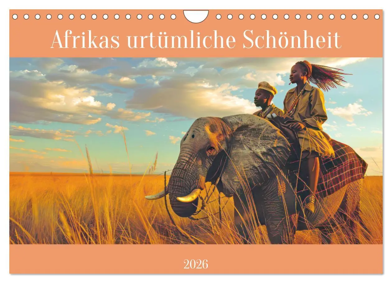 Cover: 9783457336663 | Afrikas urtümliche Schönheit (Wandkalender 2026 DIN A4 quer),...