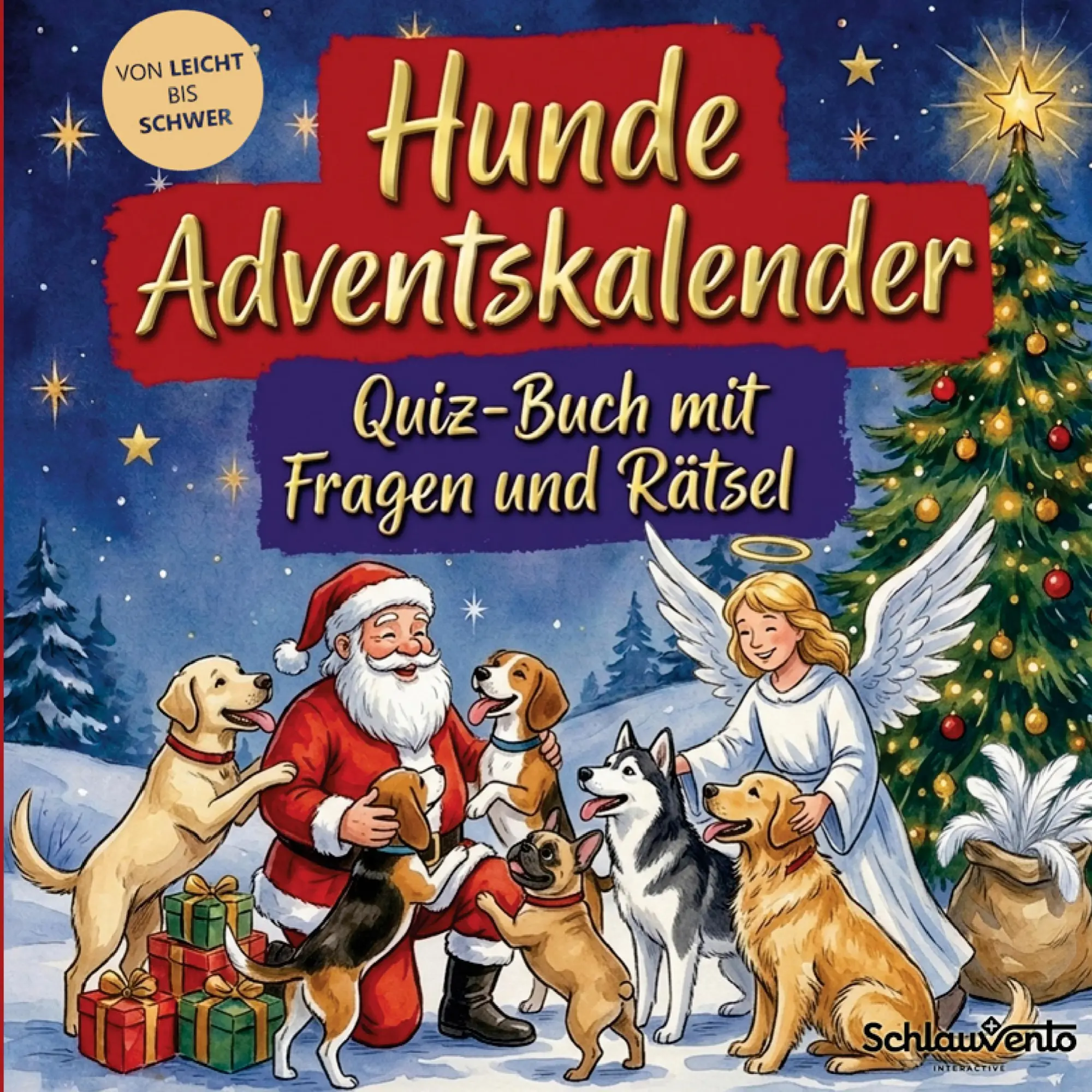 Cover: 9783693196663 | Hunde-Adventskalender: Quiz-Buch mit Fragen und Rätsel | Interactive
