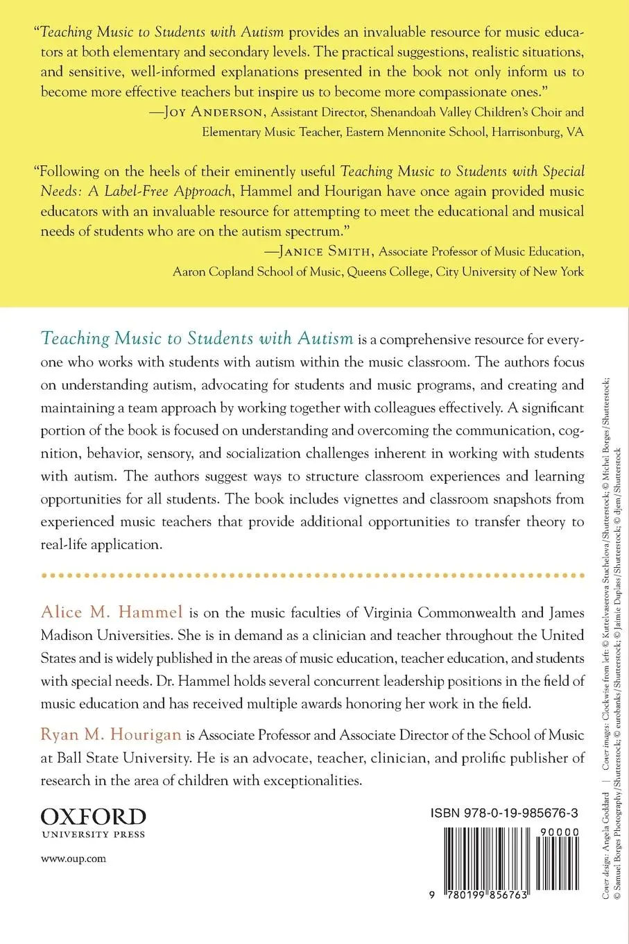 Rückseite: 9780199856763 | Teaching Music to Children with Autism | Alice Hammel (u. a.) | Buch