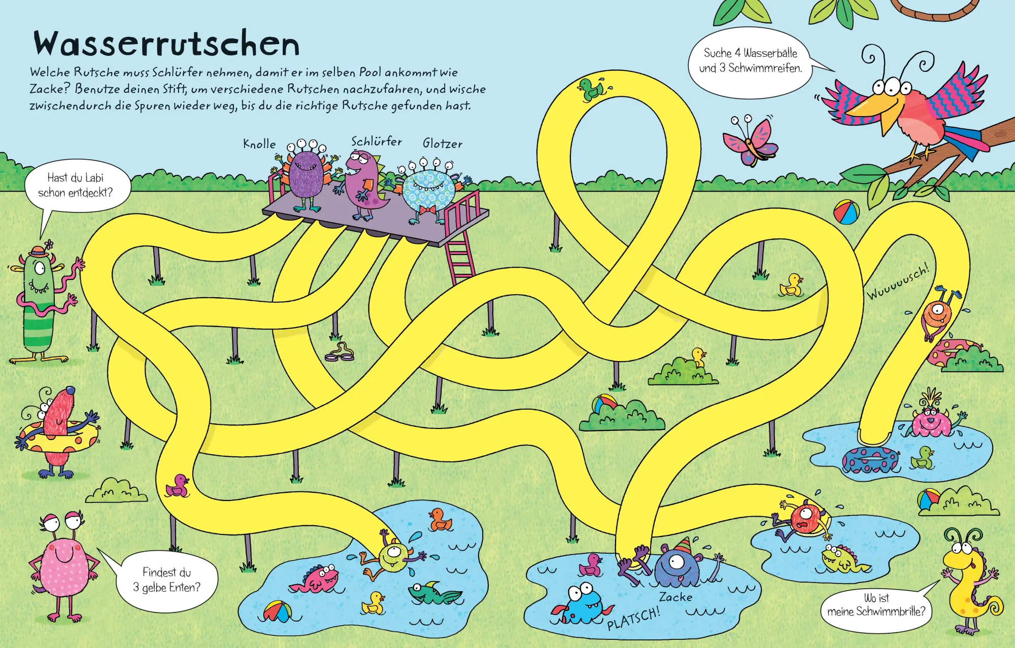 Bild: 9781789416763 | Mein Wisch-und-weg-Buch: Monster-Labyrinthe | mit abwischbarem Stift
