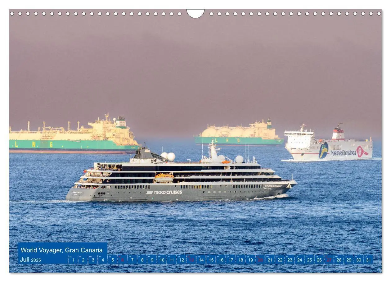 Bild: 9783383766763 | Kreuzfahrtschiffe unterwegs (Wandkalender 2025 DIN A3 quer),...