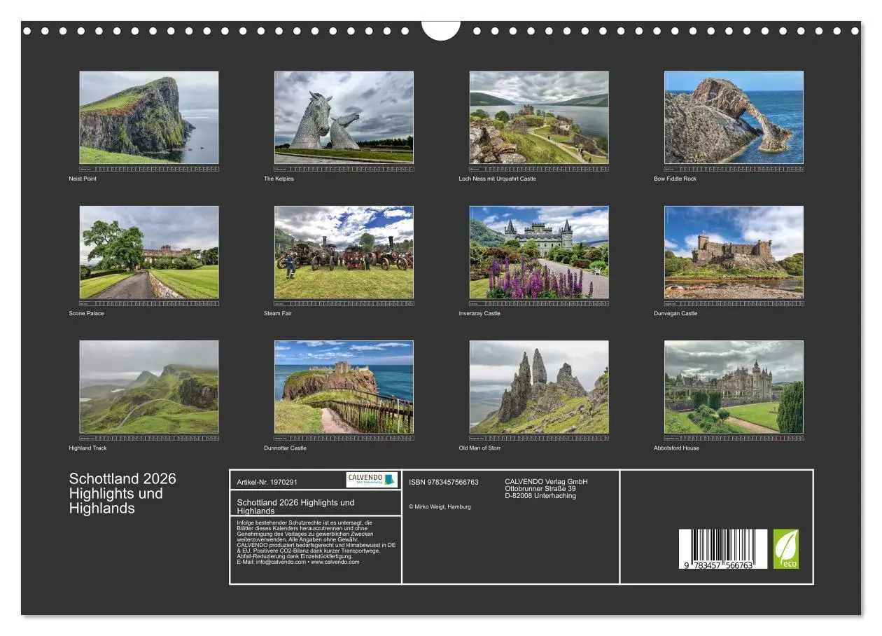 Bild: 9783457566763 | Schottland 2026 Highlights und Highlands (Wandkalender 2026 DIN A3...