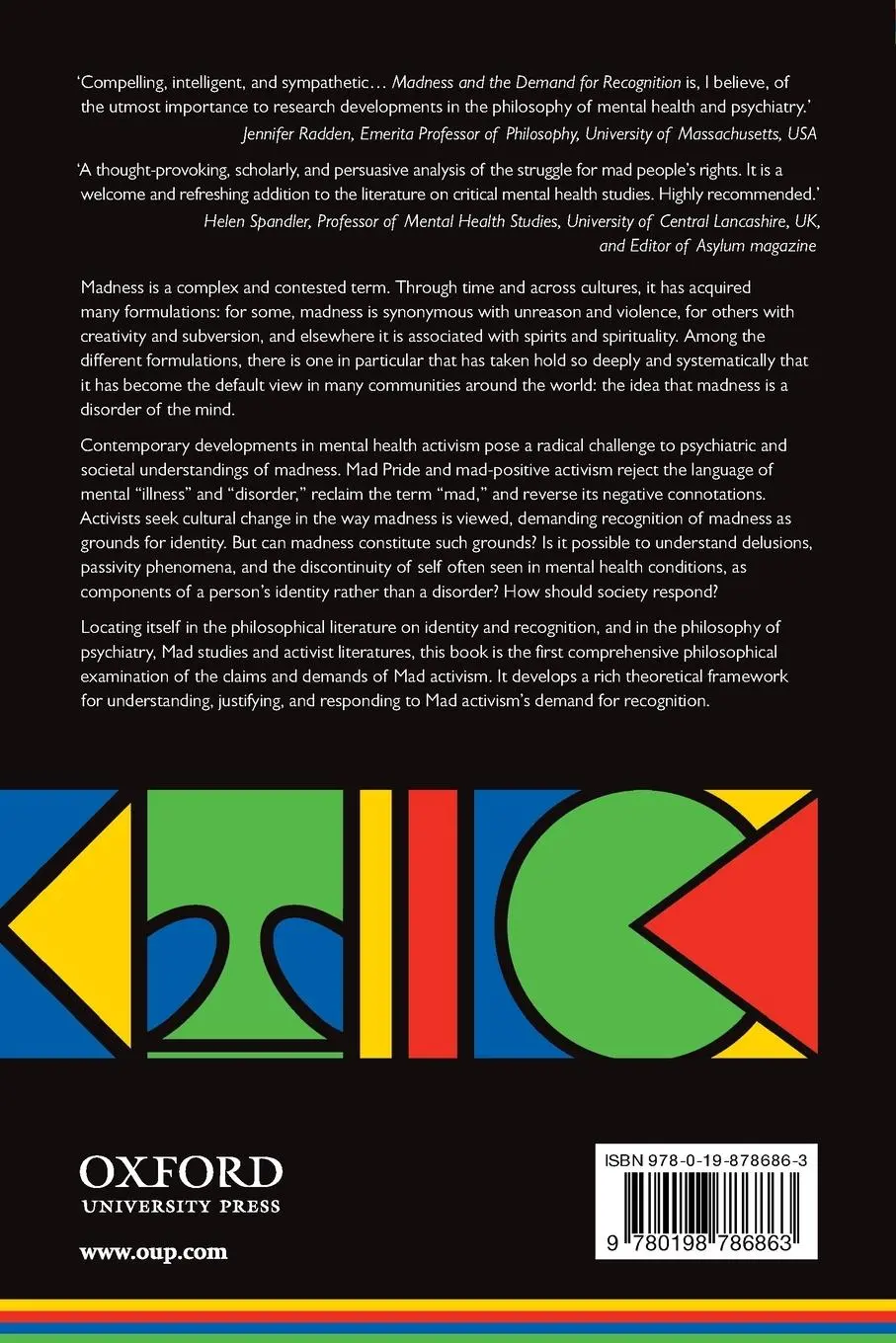 Rückseite: 9780198786863 | Madness and the Demand for Recognition | Mohammed Abouelleil Rashed