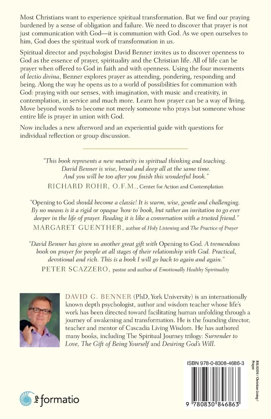 Rückseite: 9780830846863 | Opening to God | Lectio Divina and Life as Prayer | David G. Benner