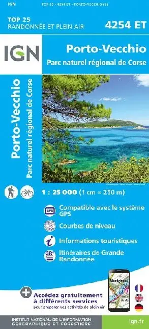 Cover: 9782758546863 | 4254ET Porto Vecchio Parc National de Corse | (Land-)Karte