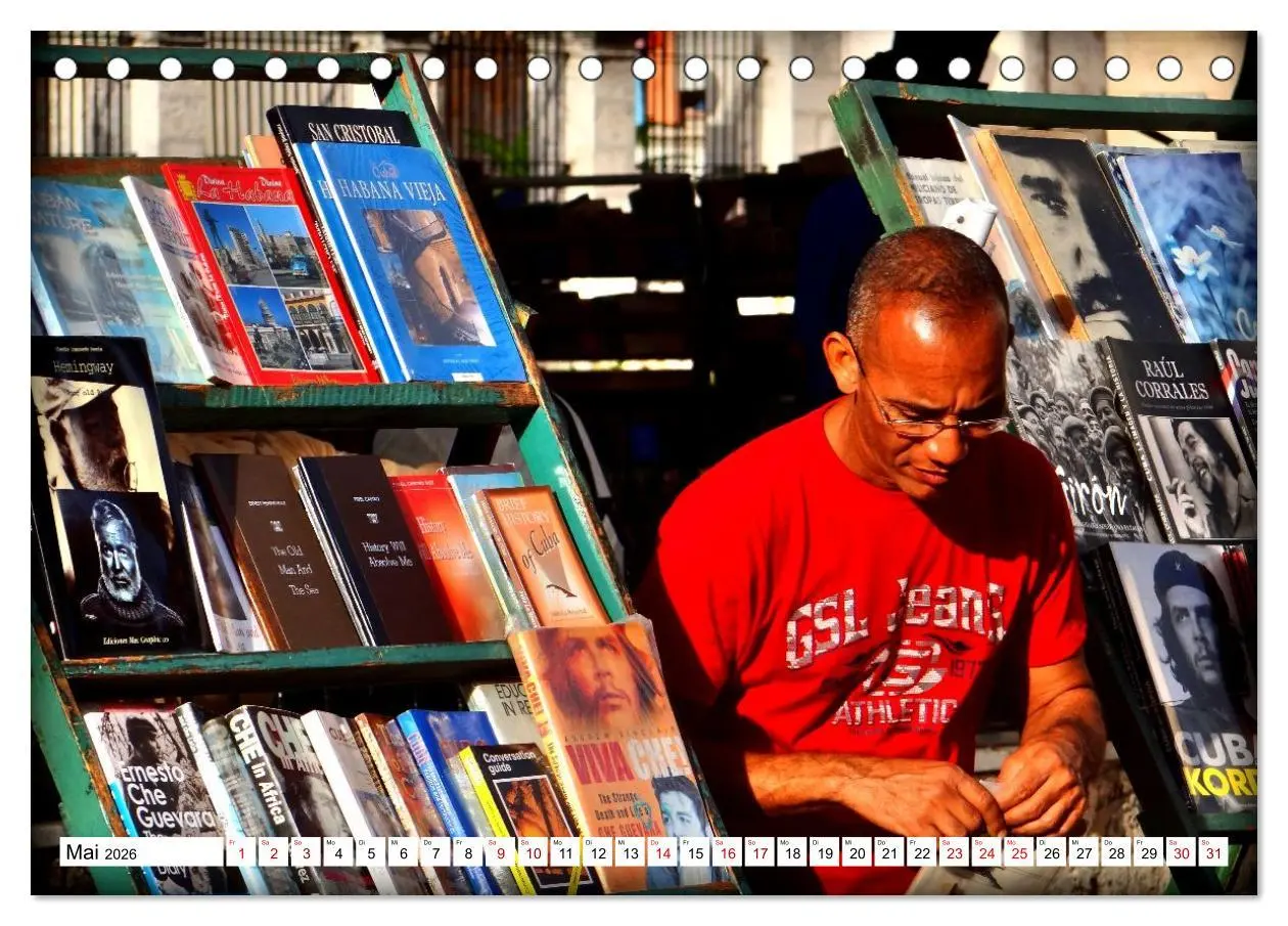 Bild: 9783516646863 | Leseland Kuba - Buchhändler in Havanna (Tischkalender 2026 DIN A5...