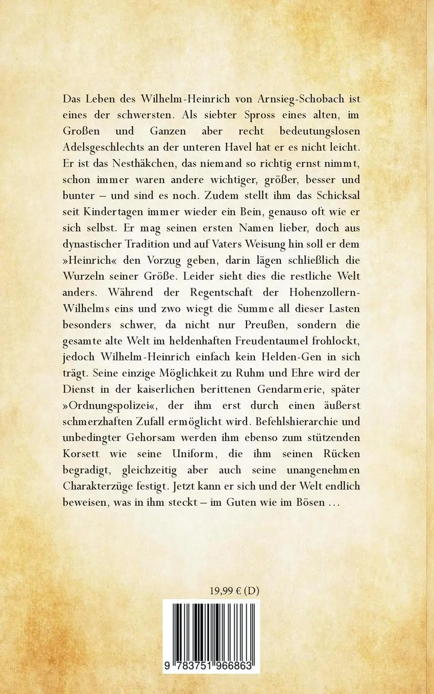 Rückseite: 9783751966863 | Heinrich - Eine dynastische Katastrophe | Stefan Bruno Schwarzenberger