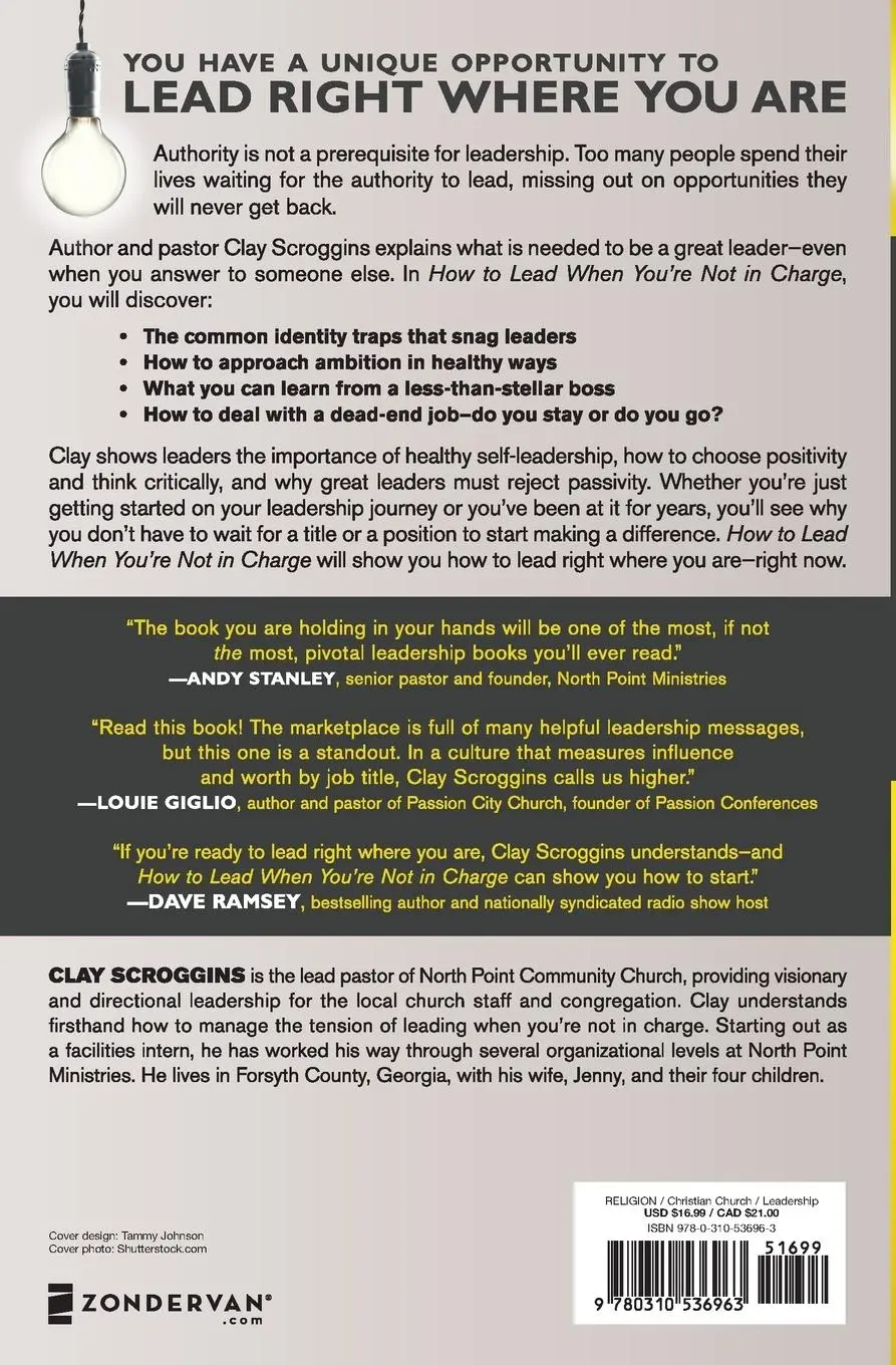 Rückseite: 9780310536963 | How to Lead When You're Not in Charge | Clay Scroggins | Taschenbuch