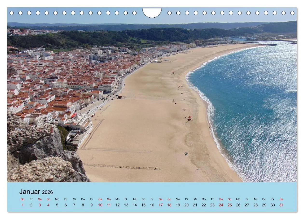 Bild: 9783457616963 | Nazare (Wandkalender 2026 DIN A4 quer), CALVENDO Monatskalender | 2026