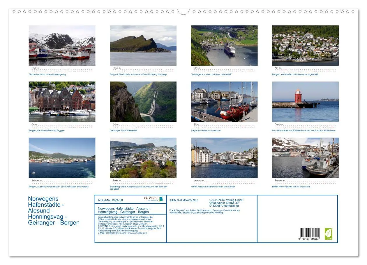 Bild: 9783457856963 | Norwegens Hafenstädte - Alesund - Honningsvag - Geiranger - Bergen...
