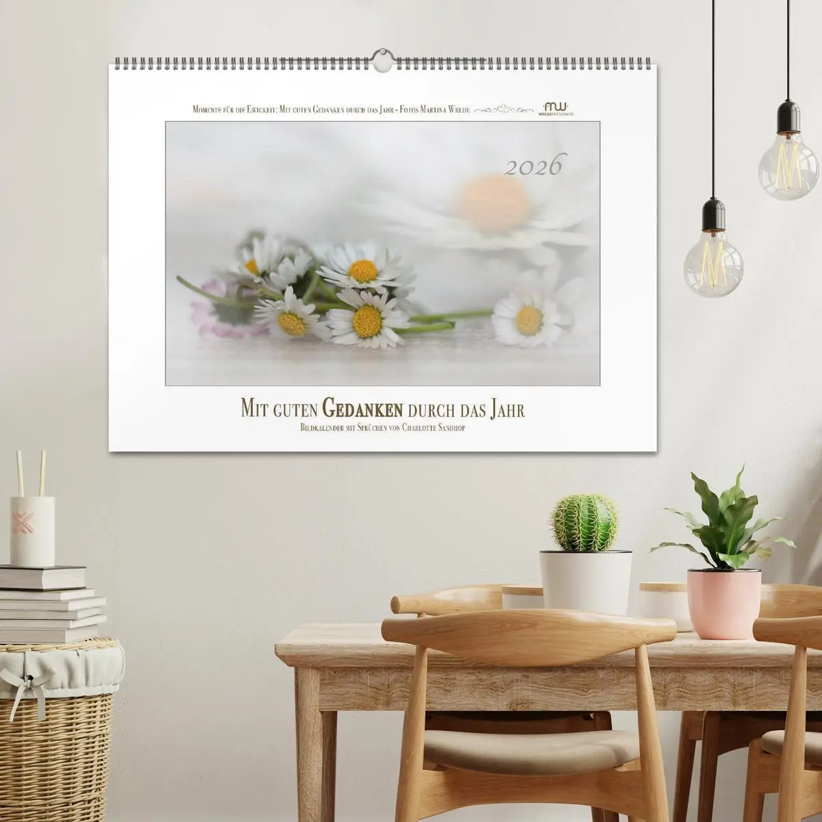 Bild: 9783516016963 | Mit guten Gedanken durch das Jahr (Wandkalender 2026 DIN A2 quer),...