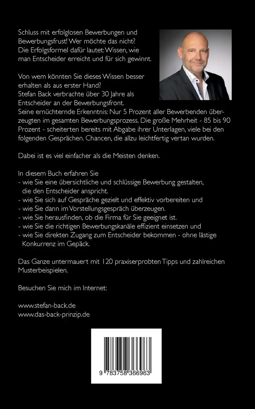 Rückseite: 9783758366963 | Erfolgsformel Bewerbung = Wissen, wie man Entscheider erreicht und...