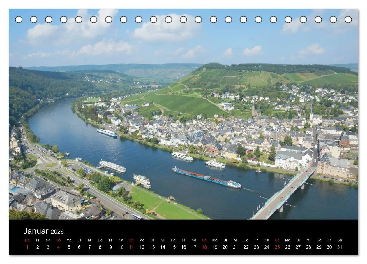 Bild: 9783516077063 | Schöne Mosel (Tischkalender 2026 DIN A5 quer), CALVENDO Monatskalender