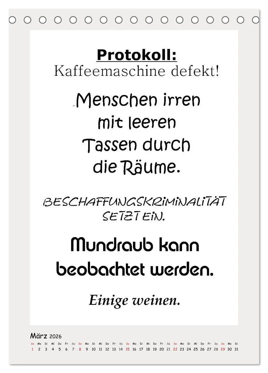 Bild: 9783516387063 | Sprüchekalender. Witziges fürs Büro (Tischkalender 2026 DIN A5...