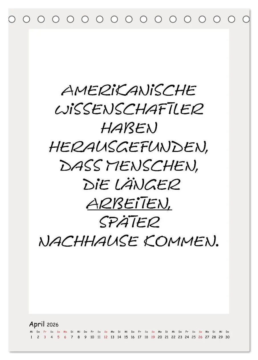 Bild: 9783516387063 | Sprüchekalender. Witziges fürs Büro (Tischkalender 2026 DIN A5...