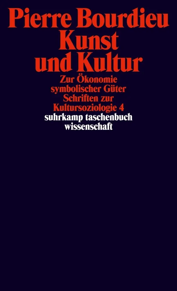 Cover: 9783518297063 | Kunst und Kultur | Pierre Bourdieu | Taschenbuch | 256 S. | Deutsch