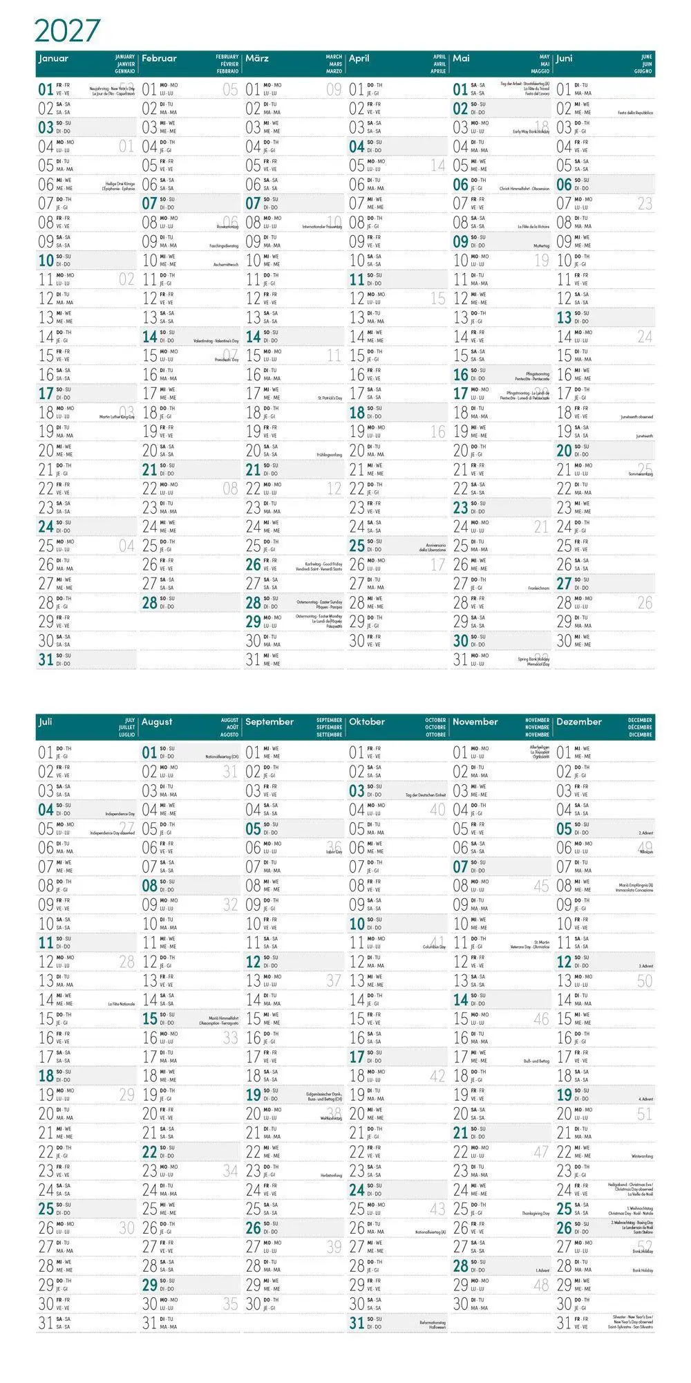 Bild: 9783838447063 | Otter Kalender 2027 - 30x30 - Art12 | Ackermann Kunstverlag GmbH