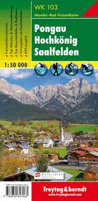 Cover: 9783850847063 | Pongau, Hochkönig, Saalfelden 1 : 50 000. WK 103 | KG | (Land-)Karte