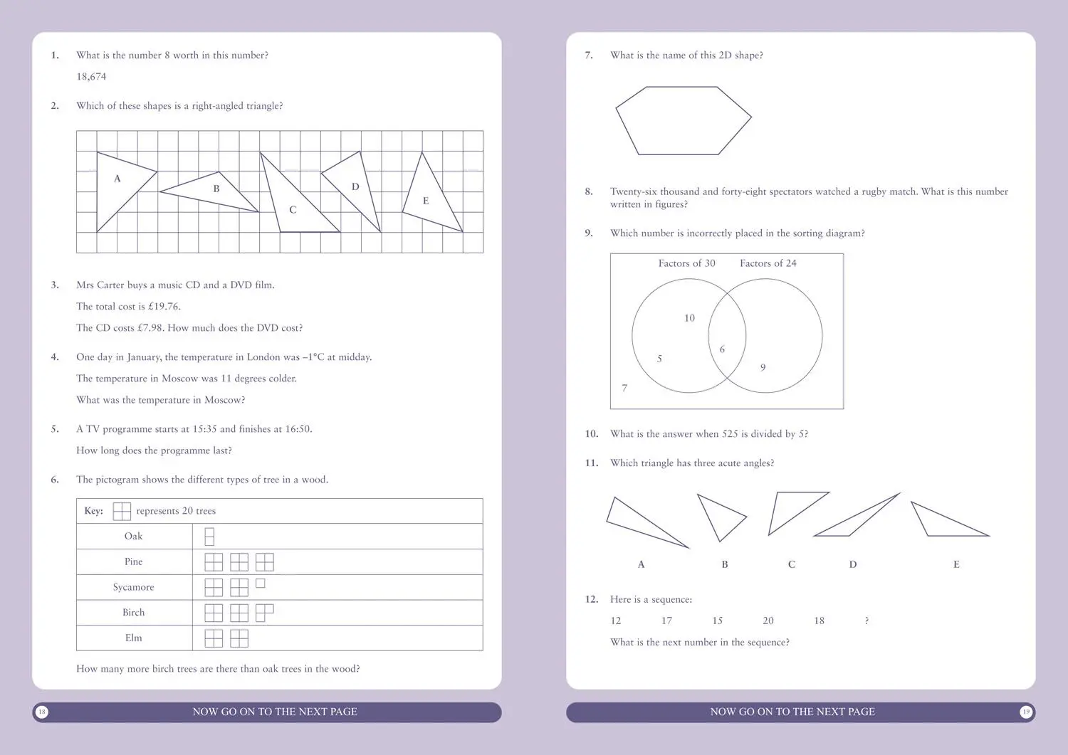 Bild: 9781844197163 | 11+ Maths Practice Papers Book 1 | For the 2025 Gl Assessment Tests