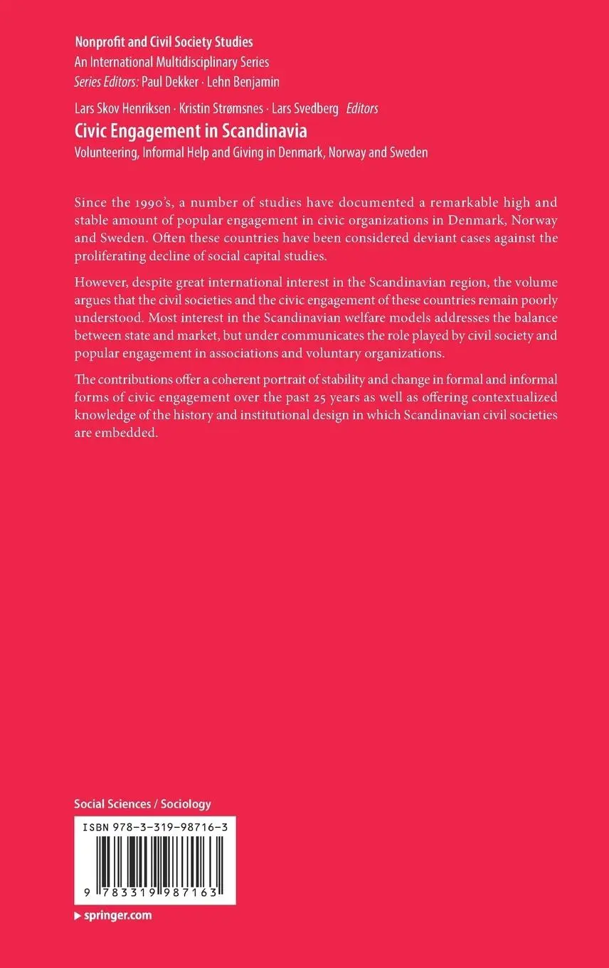 Rückseite: 9783319987163 | Civic Engagement in Scandinavia | Lars Skov Henriksen (u. a.) | Buch