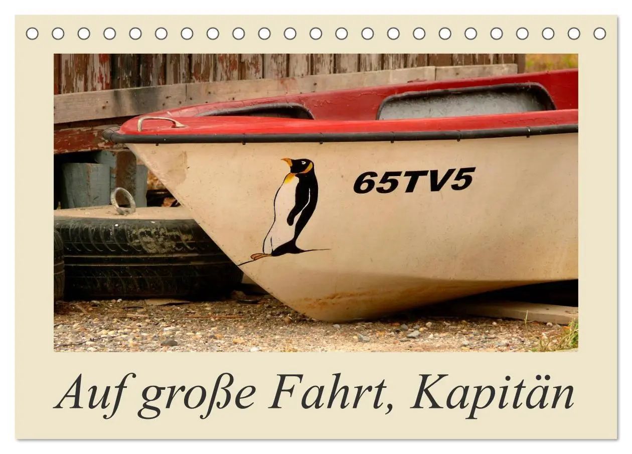 Cover: 9783435577163 | Auf große Fahrt, Kapitän (Tischkalender 2025 DIN A5 quer), CALVENDO...
