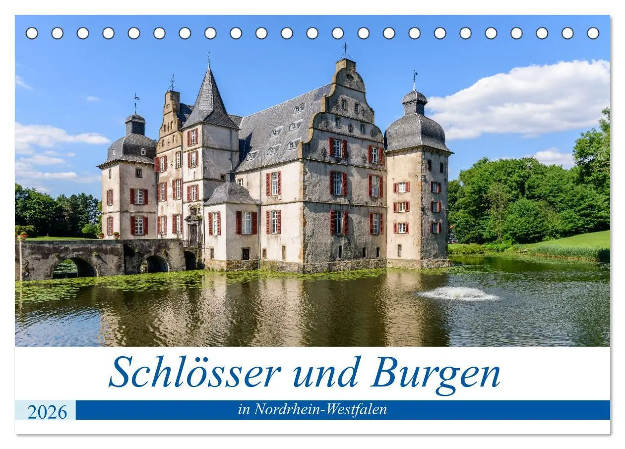 Cover: 9783457597163 | Schlösser und Burgen in NRW (Tischkalender 2026 DIN A5 quer),...