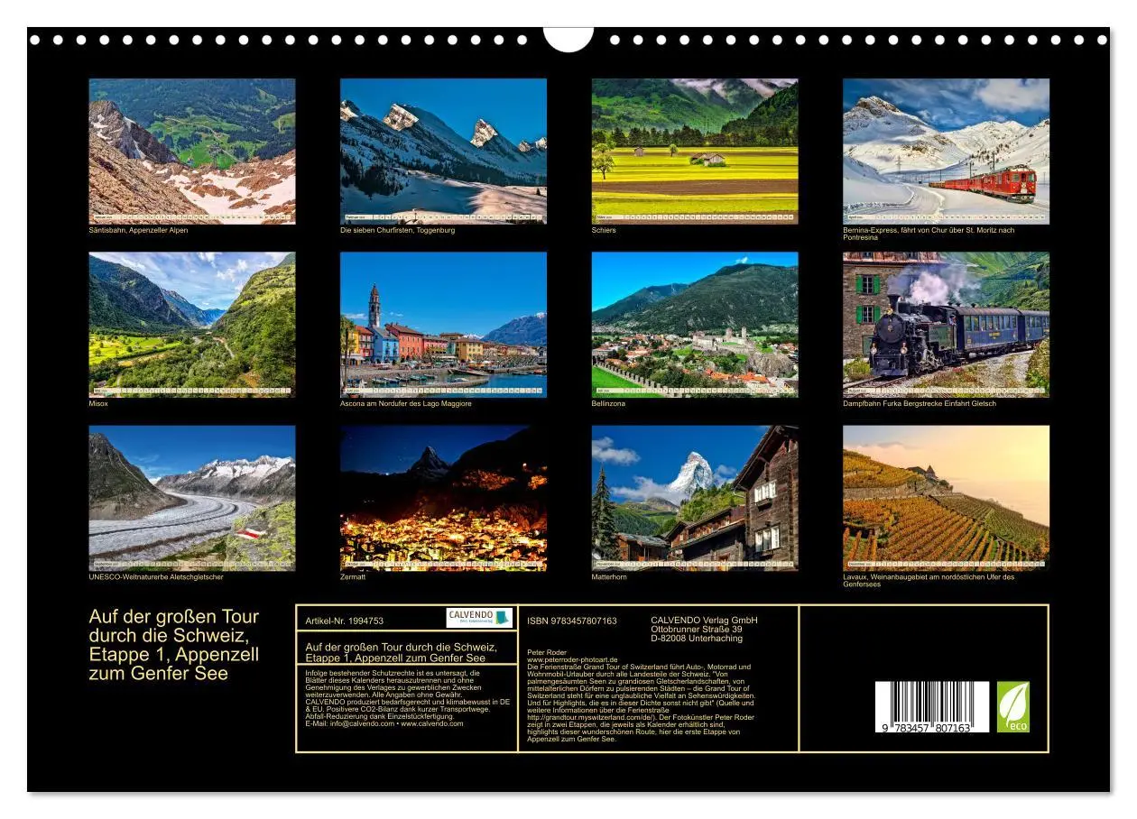 Bild: 9783457807163 | Auf der großen Tour durch die Schweiz, Etappe 1, Appenzell zum...