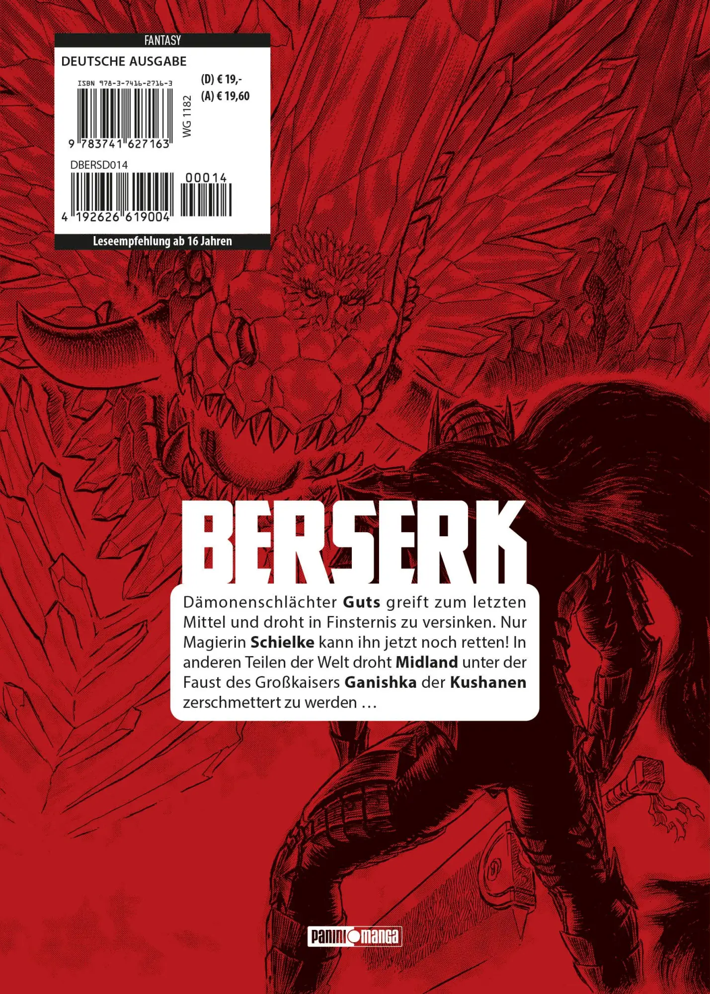 Rückseite: 9783741627163 | Berserk: Ultimative Edition 14 | Kentaro Miura | Taschenbuch | 442 S.