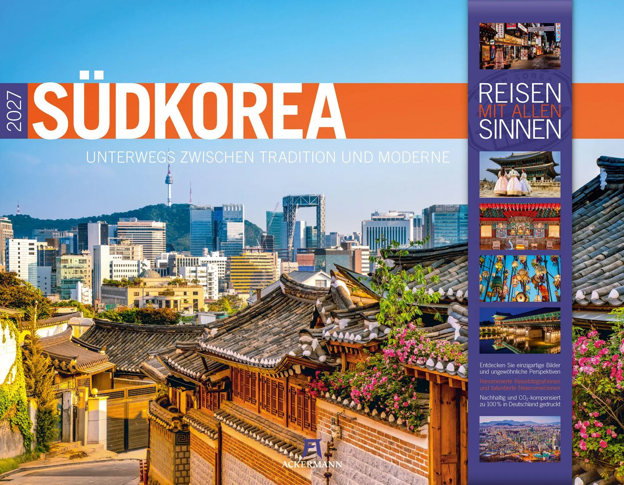 Cover: 9783838437163 | Südkorea Kalender 2027 Unterwegs zwischen Tradition und Moderne | GmbH