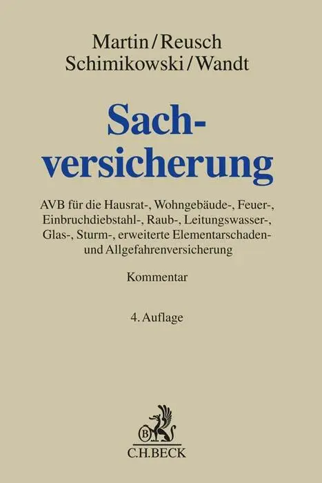 Cover: 9783406477263 | Sachversicherung | Peter Reusch (u. a.) | Buch | Grauer Kommentar