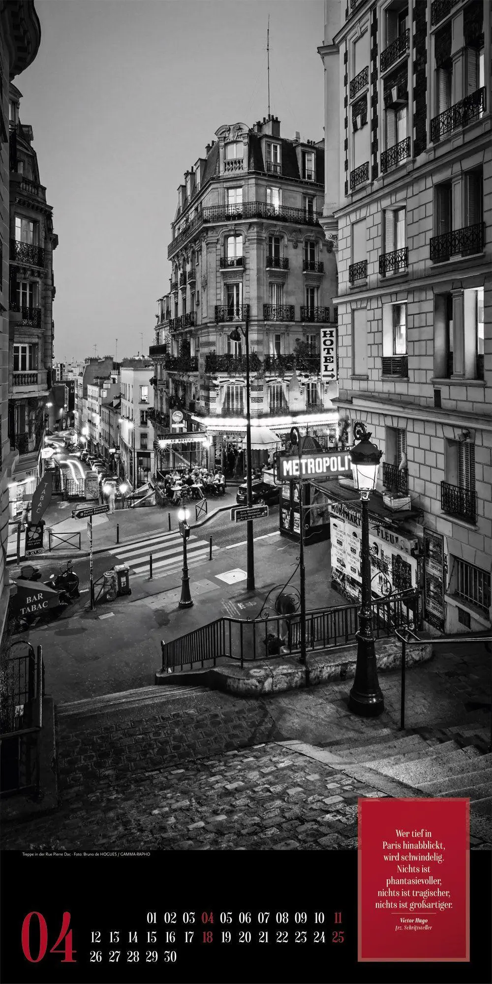 Bild: 9783838427263 | Paris, je t'aime Literatur-Kalender 2027 | Ackermann Kunstverlag GmbH